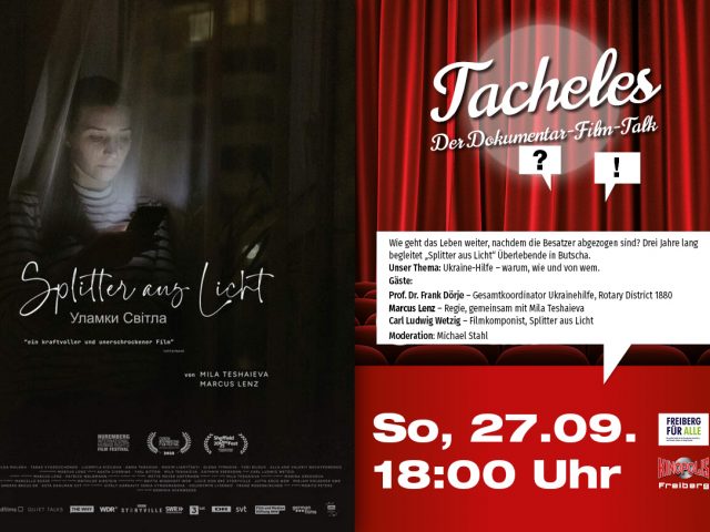 Tacheles: Der Dokumentar-Film-Talk – „Splitter aus Licht“
